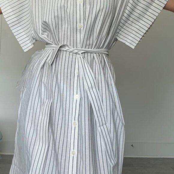 Linen Blend Relaxed Fit Dress - Picture 4 of 9